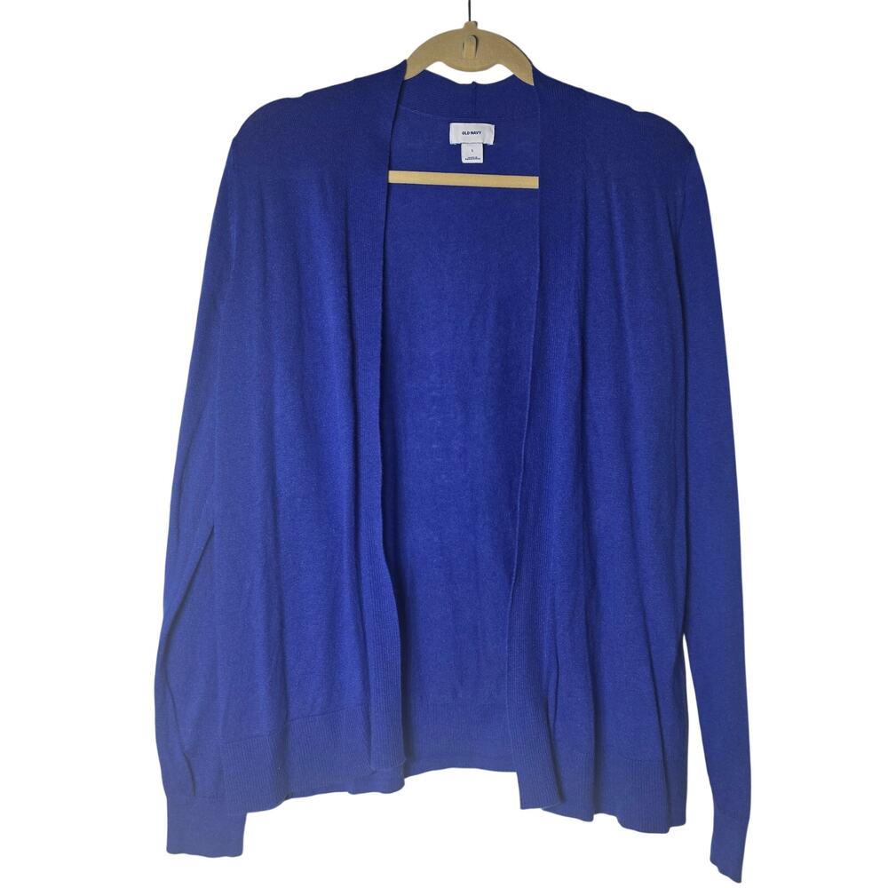Old Navy Royal Blue Open Front Cardigan Sweater Size Large